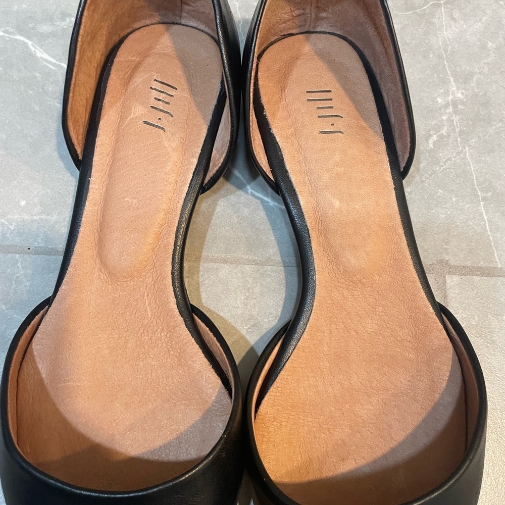 J.Jill D’orsay Classic Black Flats Loafers - Picture 5 of 7